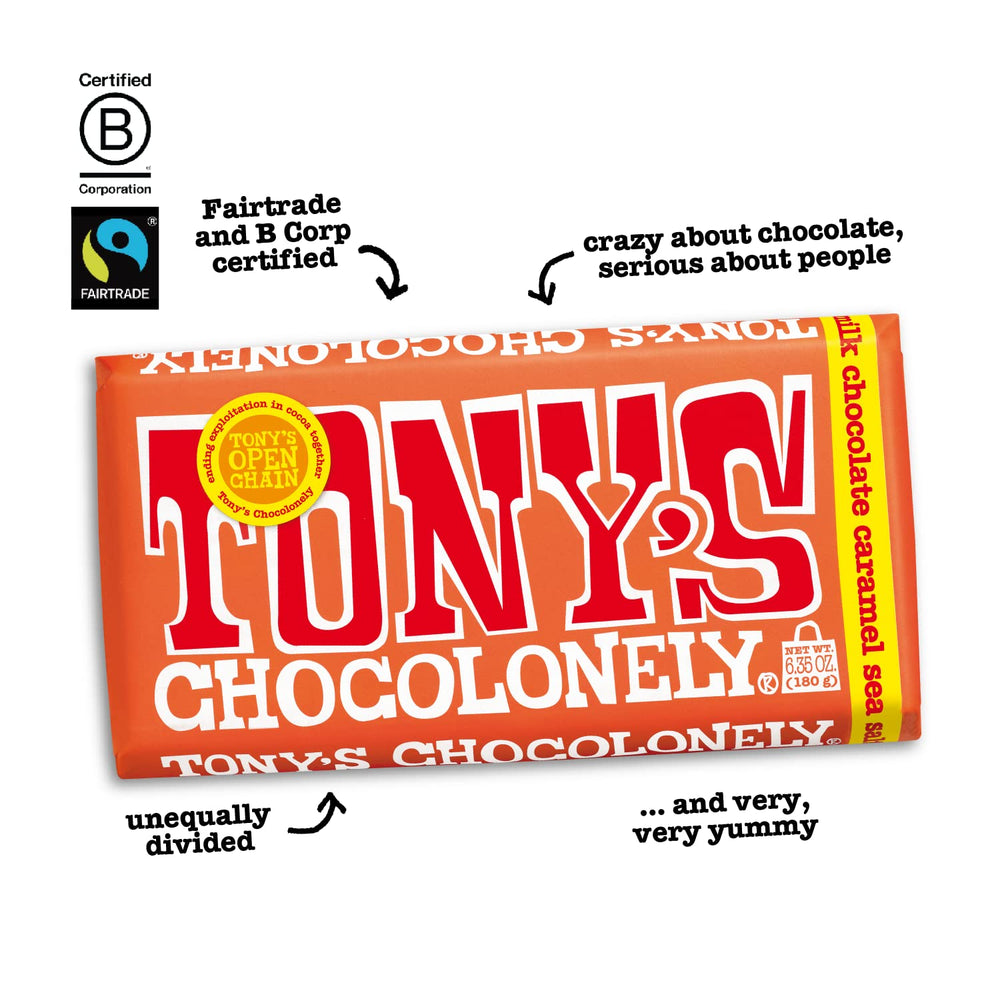 Snack-time setup for gatherings with Tony’s chocolate bars for guests.