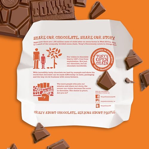 Tony's unequally divided pieces highlight cocoa fairness in every bite.