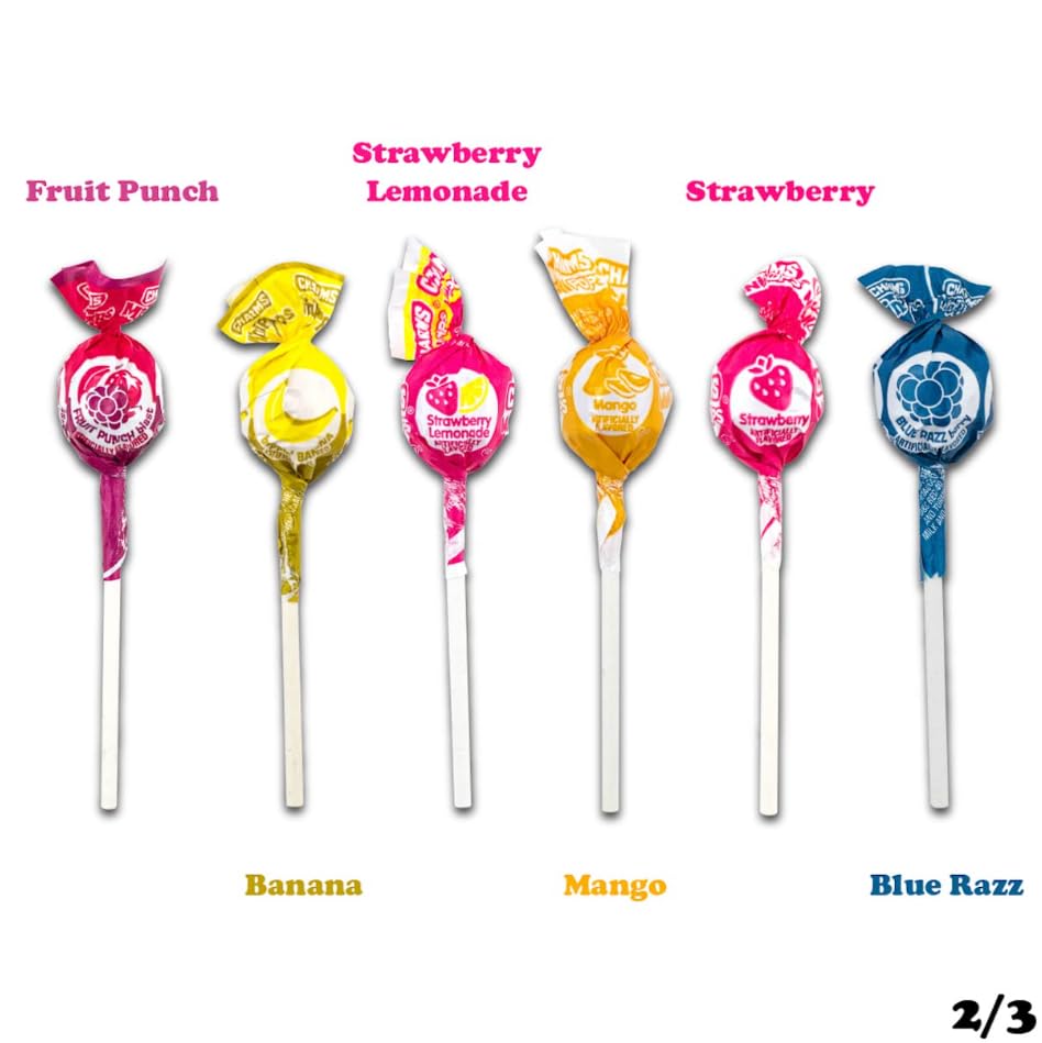 Tootsie Charms Mini Pops watermelon flavor adds fruity refreshment.