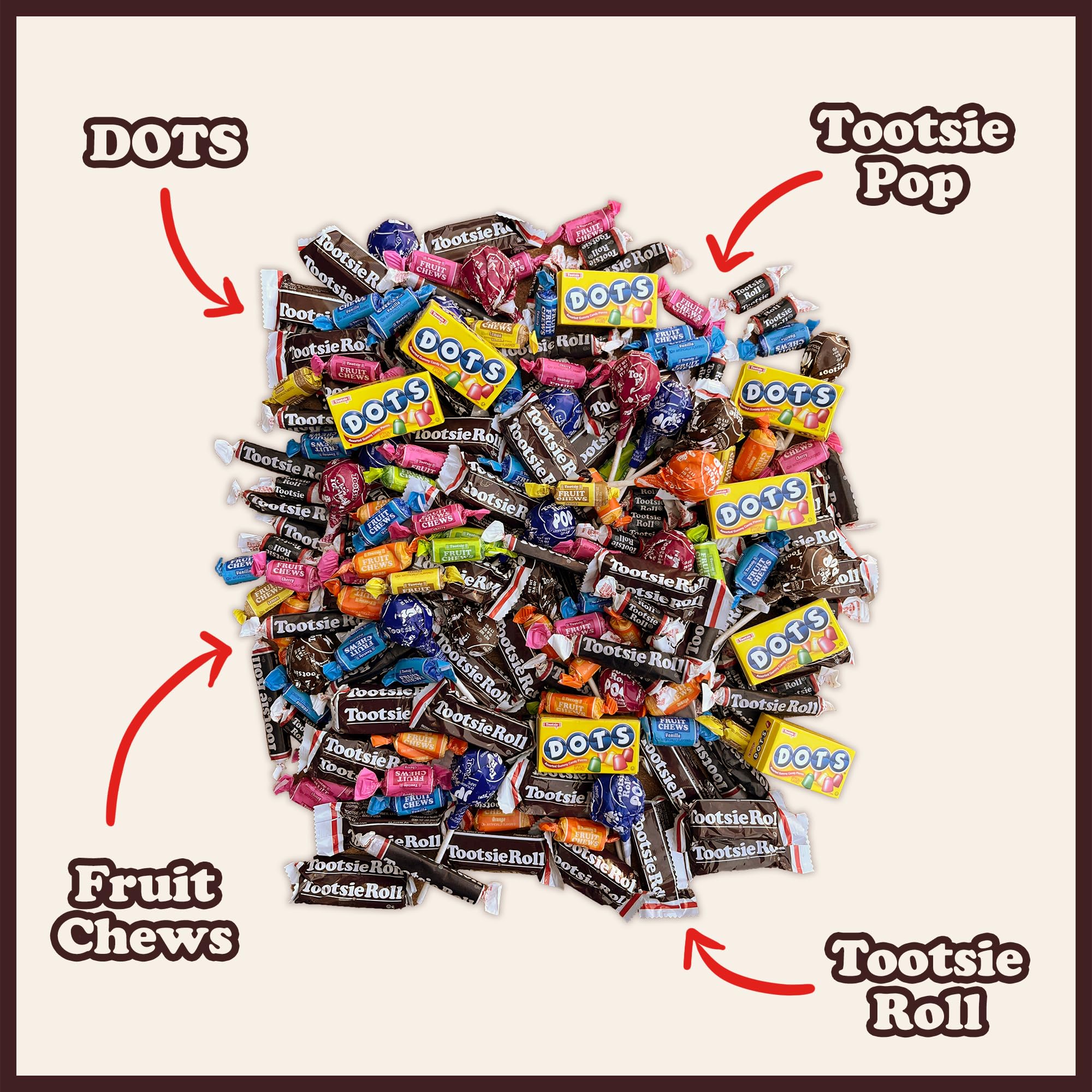 Tootsie Fruit Chews deliver fruity flavor in chewy bites for on-the-go snacking