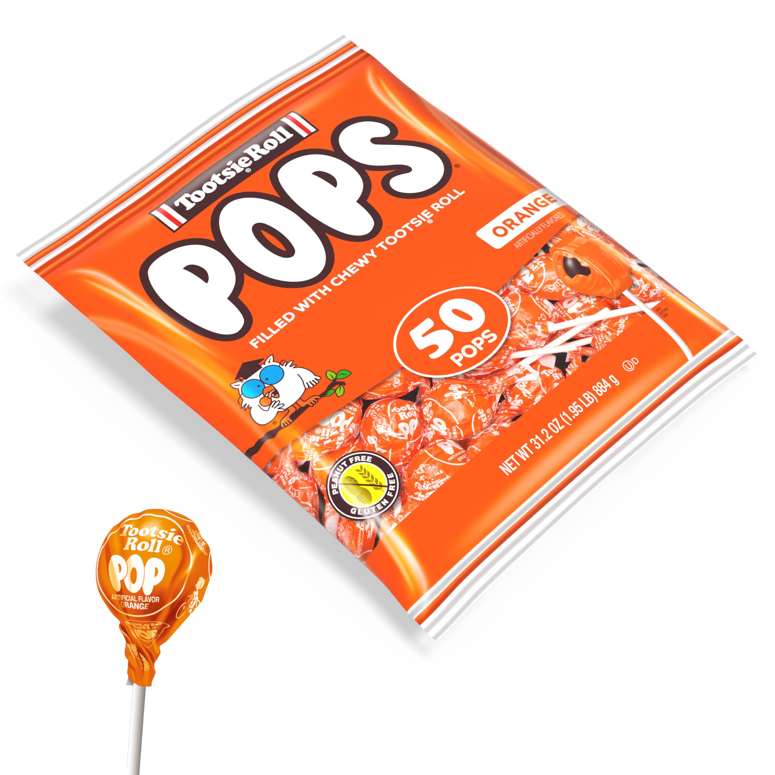 Tootsie Pops 50-count bulk packaging for events and parties.