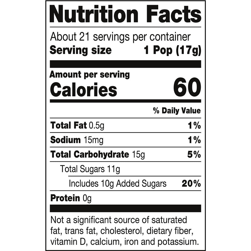Tootsie Pops caramel shell with chewy center delivers timeless candy memories.