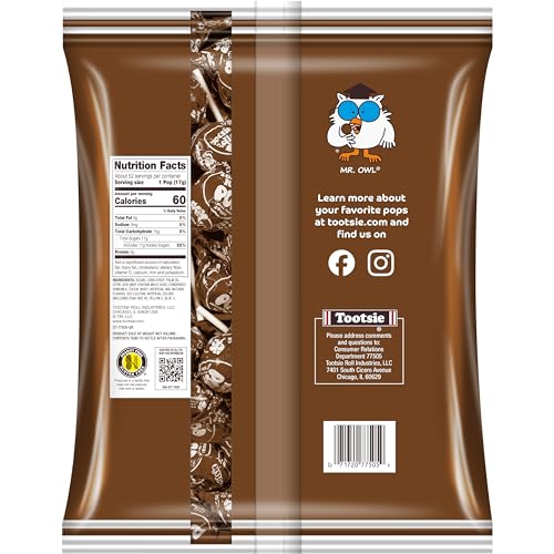 Tootsie Pops chocolate center offers a chewy texture and satisfaction