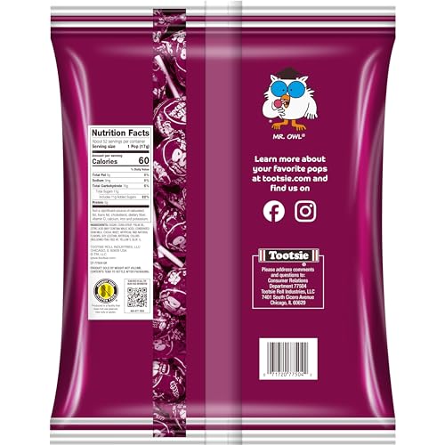 Tootsie Pops chocolatey center inside raspberry candy for a delightful bite