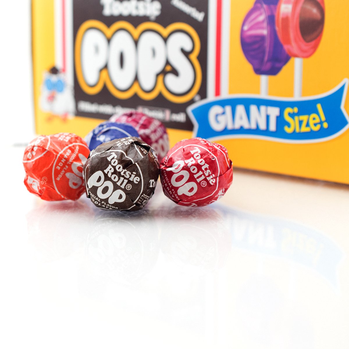 Tootsie Pops grape flavor close-up presents a kid-friendly snack option.
