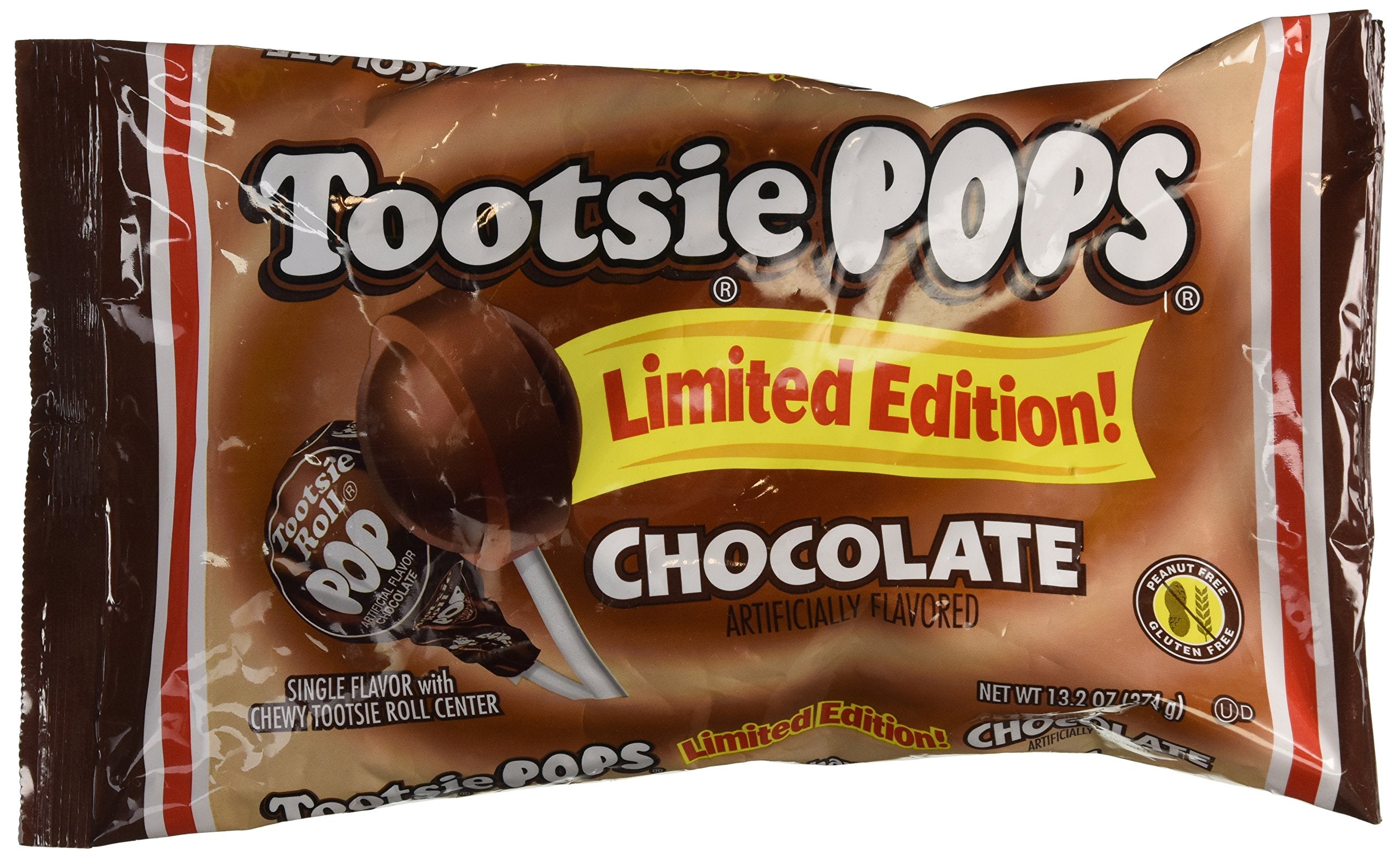 Tootsie Pops Limited Edition Chocolate Pops pack showcases rich flavor for sharing.