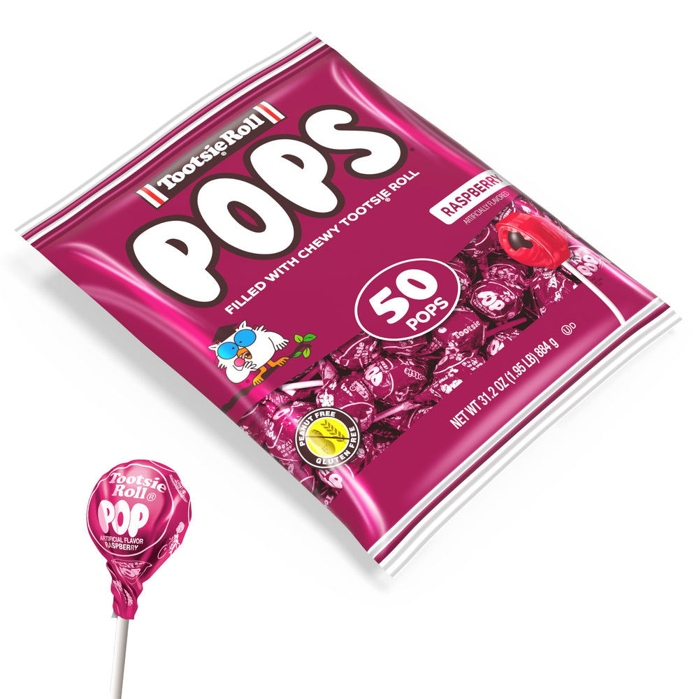 Tootsie Pops purple candy visually stands out on display and in baskets
