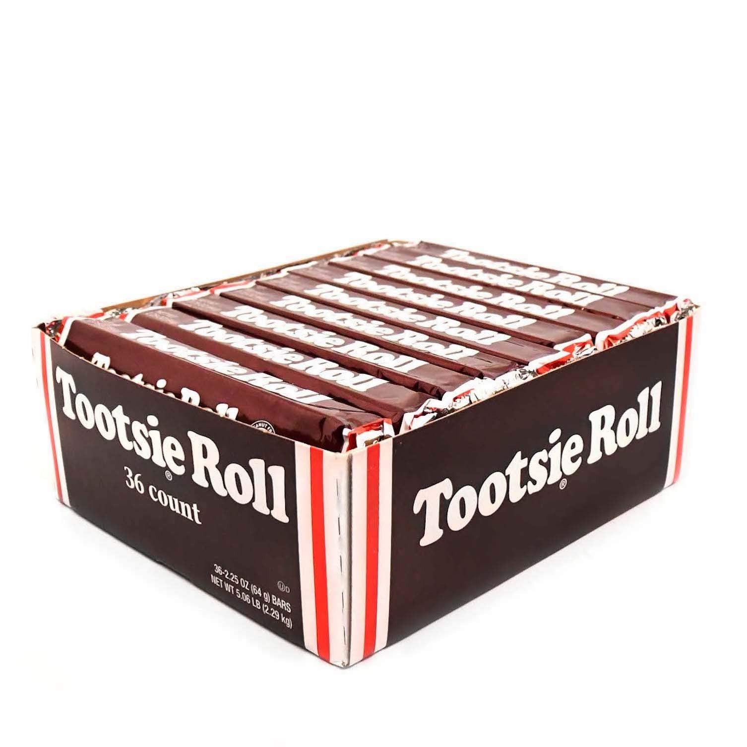 Tootsie Roll Bars as a party snack for guests.