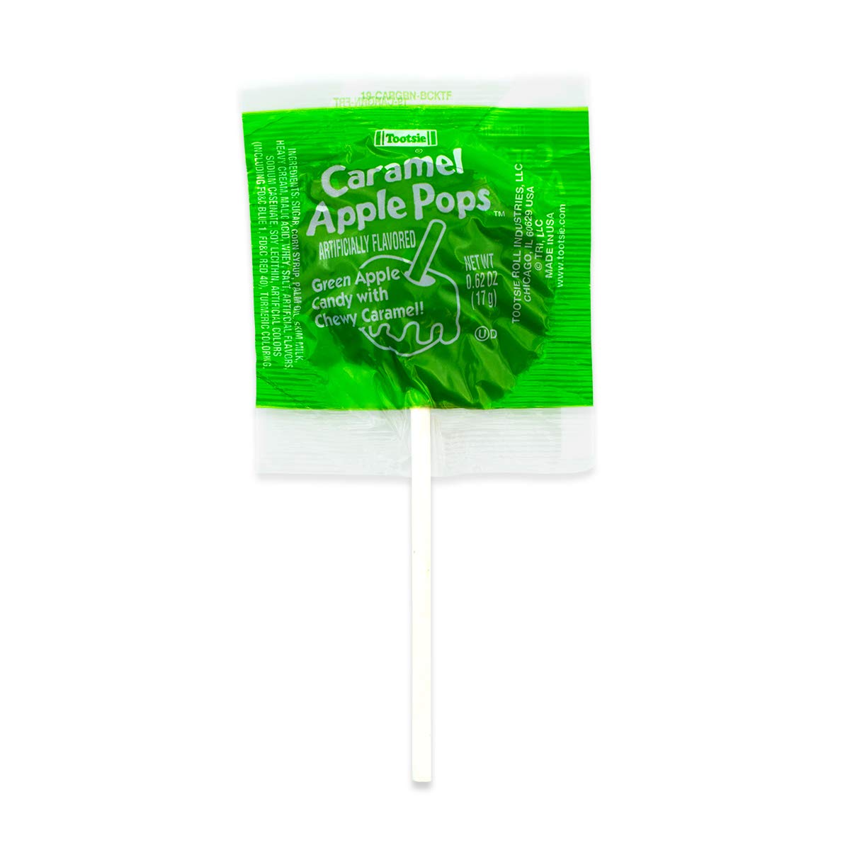 Tootsie Roll Caramel Apple Pops caramel coating detail