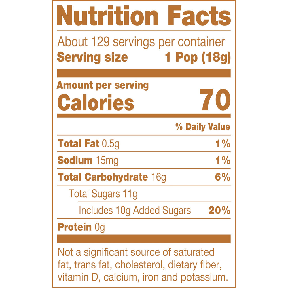 Tootsie Roll Caramel Apple Pops closeup highlighting green apple candy and caramel coating.