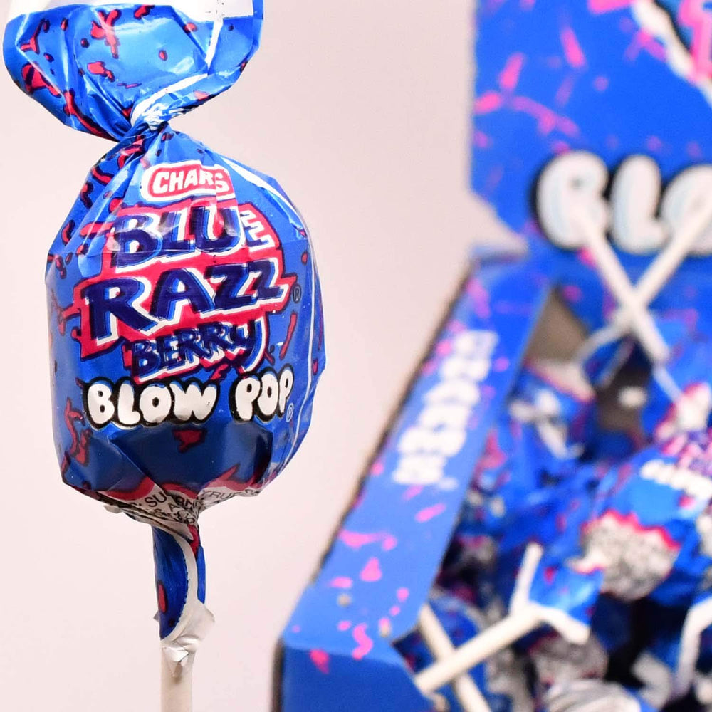 Tootsie Roll Charms Blow Pops dual candy and gum center cross-section