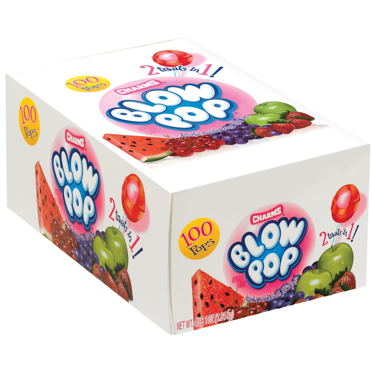 Tootsie Roll Charms Blow Pops fruit shell candy with gum center for kids