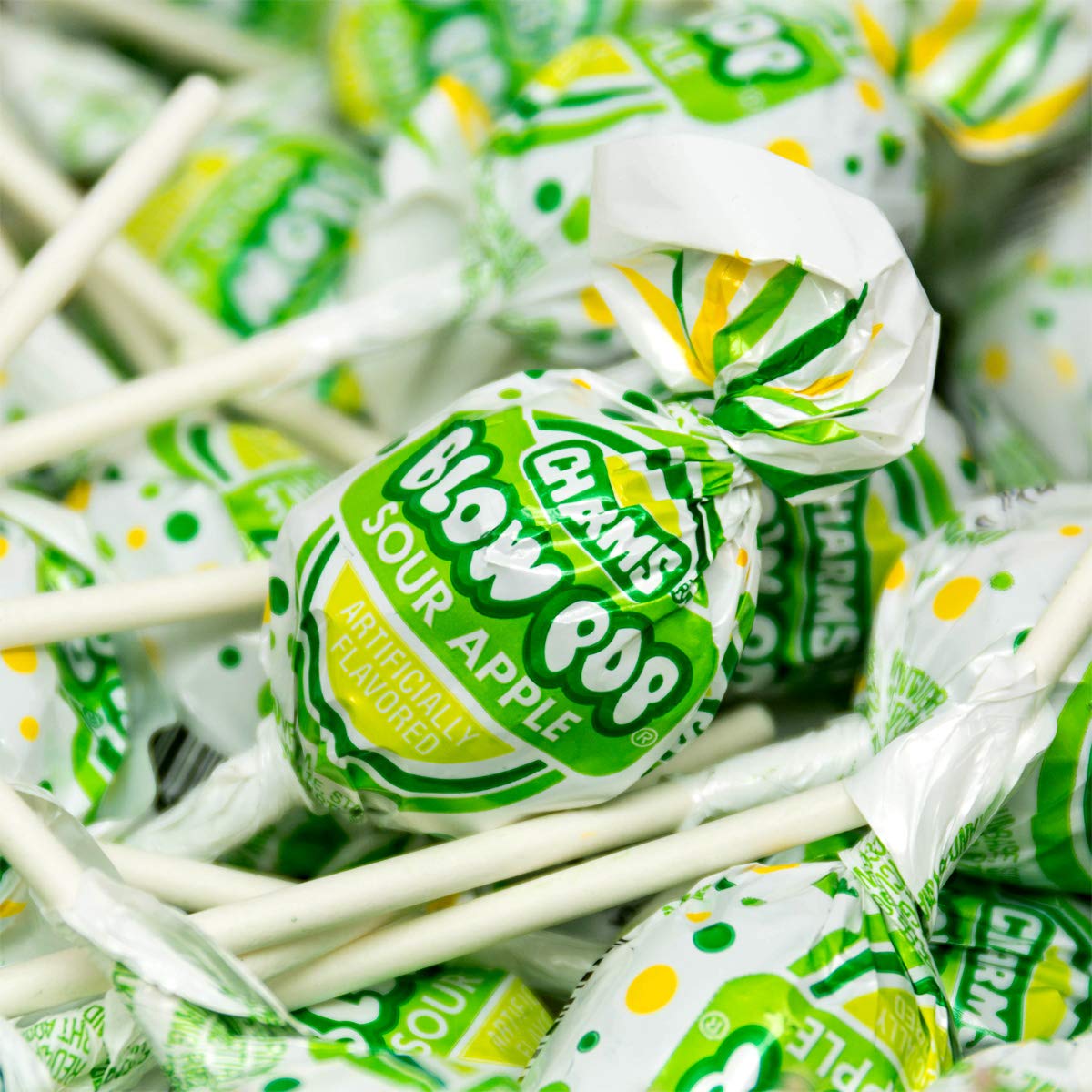 Tootsie Roll Charms Blow Pops individually wrapped packaging
