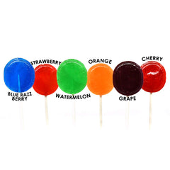 Tootsie Roll Charms Sweet Pops close-up of bright fruit flavors for family enjoyment.