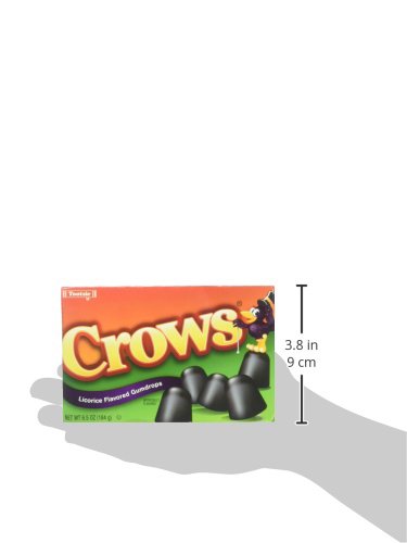 Five 6.5 oz Tootsie Roll Crows Licorice Gumdrops theater boxes