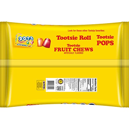 Individually wrapped DOTS candy packs for easy sharing and on-the-go treats.