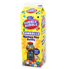 Tootsie Roll Dubble Bubble refill carton with bright mixed gumballs for home machines
