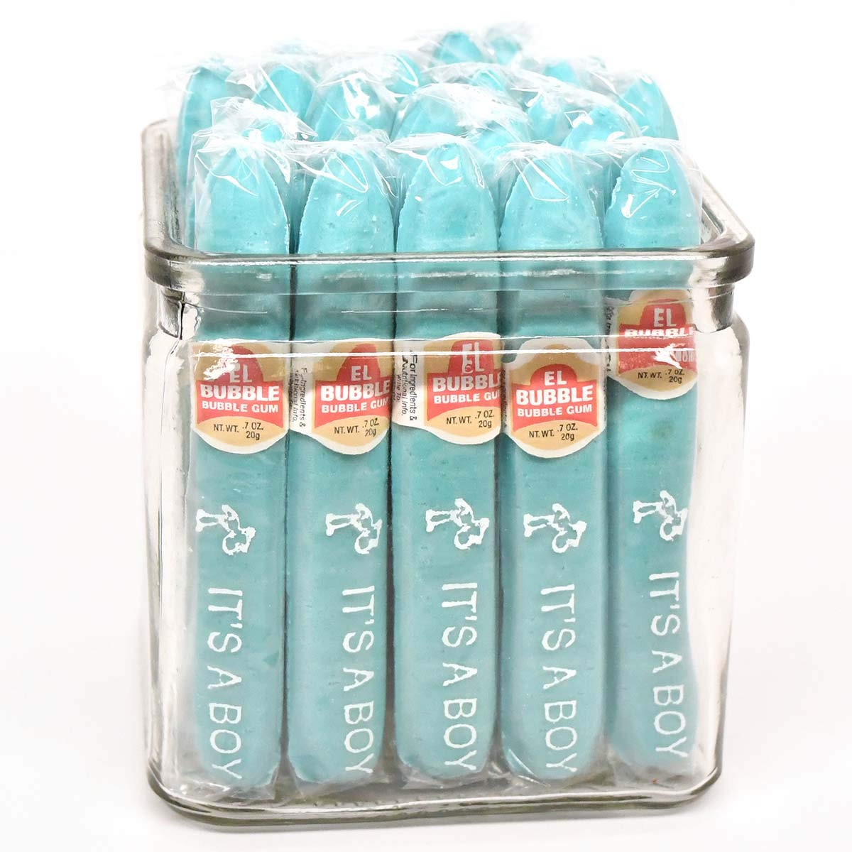 Tootsie Roll Dubble Bubble packaging for the It's a Boy blue cigars