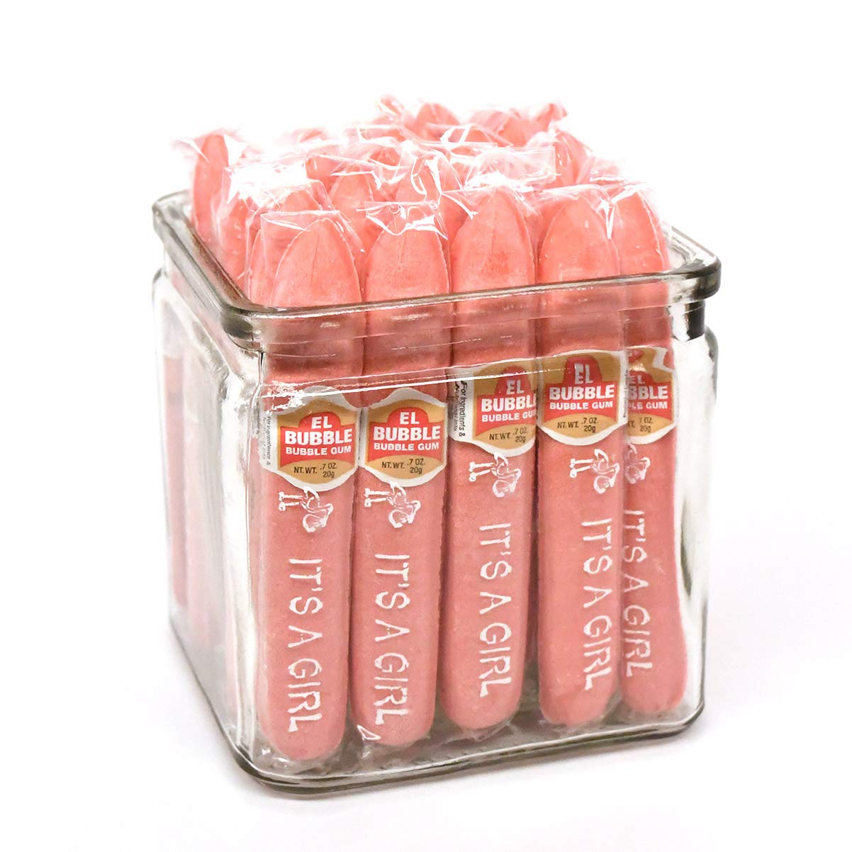 Tootsie Roll Dubble Bubble It's A Girl band closeup, retro charm and gift-ready presentation.