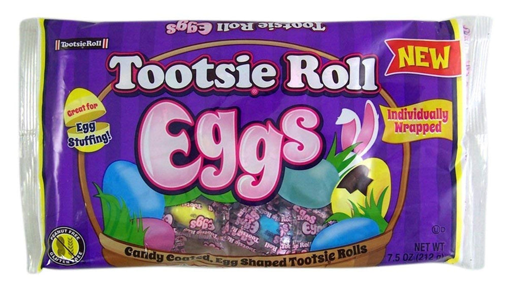 Tootsie Roll Eggs, ideal for egg hunts and celebrations.