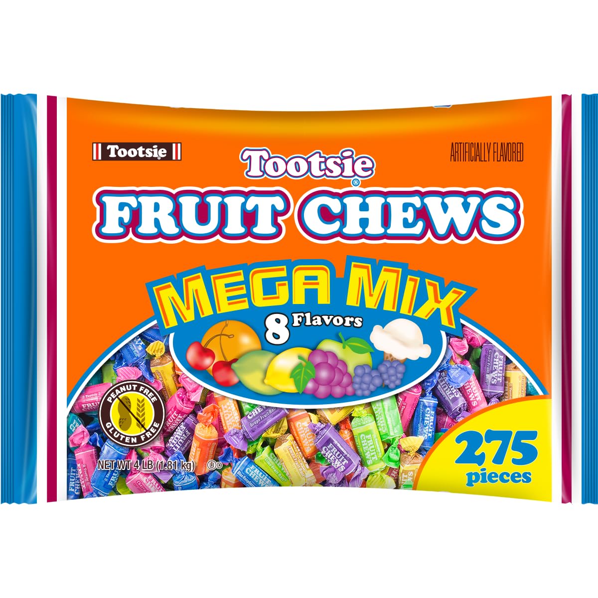Tootsie Roll Fruit Chews Mega Mix: 275-piece assortment for shared snacking