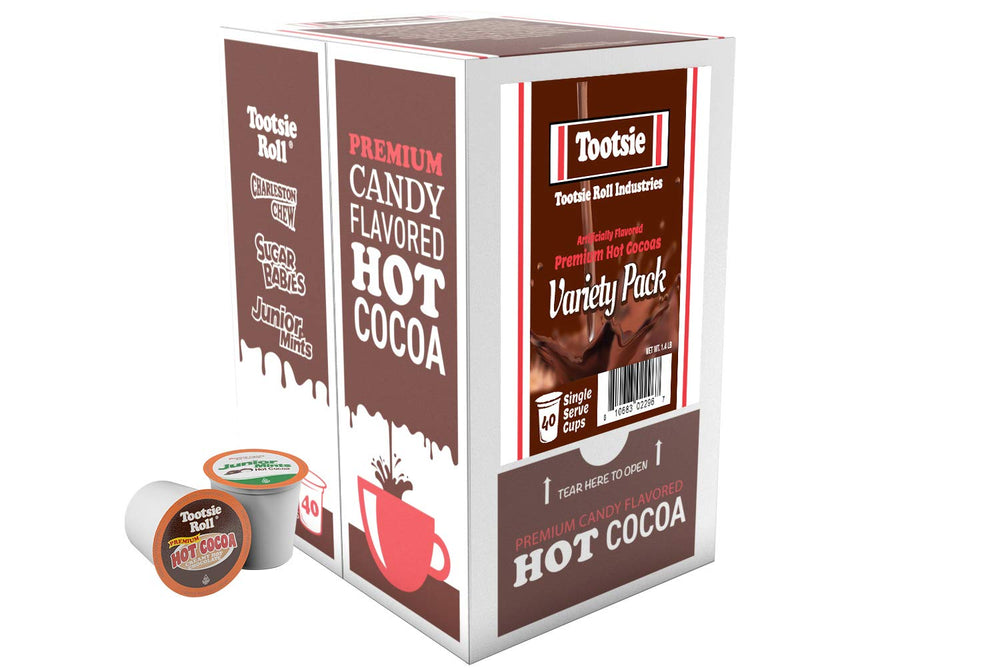 Tootsie Roll Junior Mints flavor pod for a refreshing minty chocolate sip.