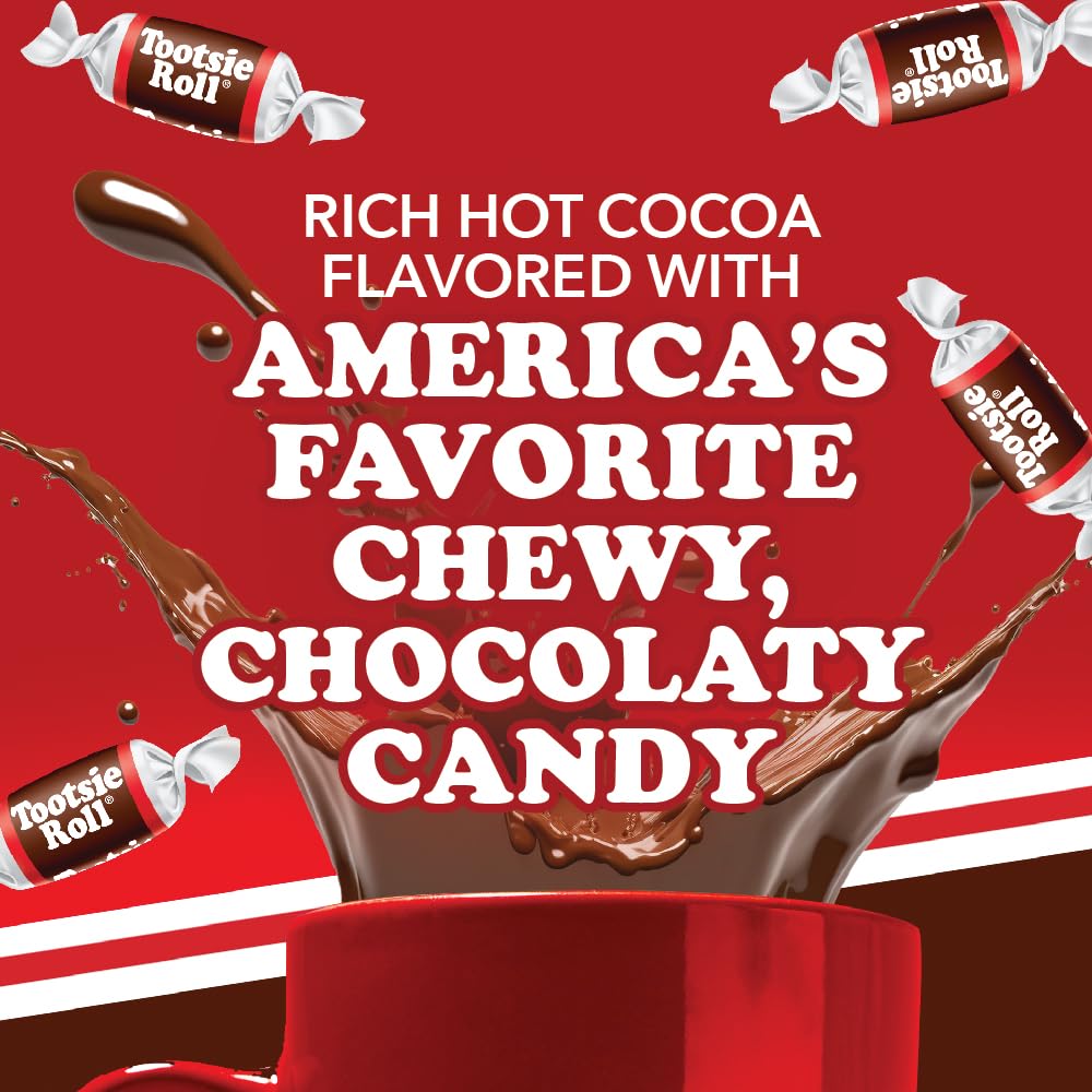 Tootsie Roll Hot Cocoa 40-count packaging, ideal for sharing gatherings.