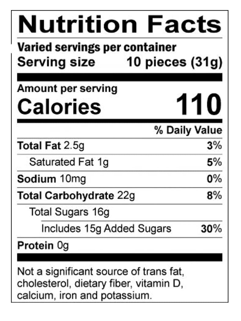 Tootsie Roll Mango Frooties bag side view showing 360 pieces inside.