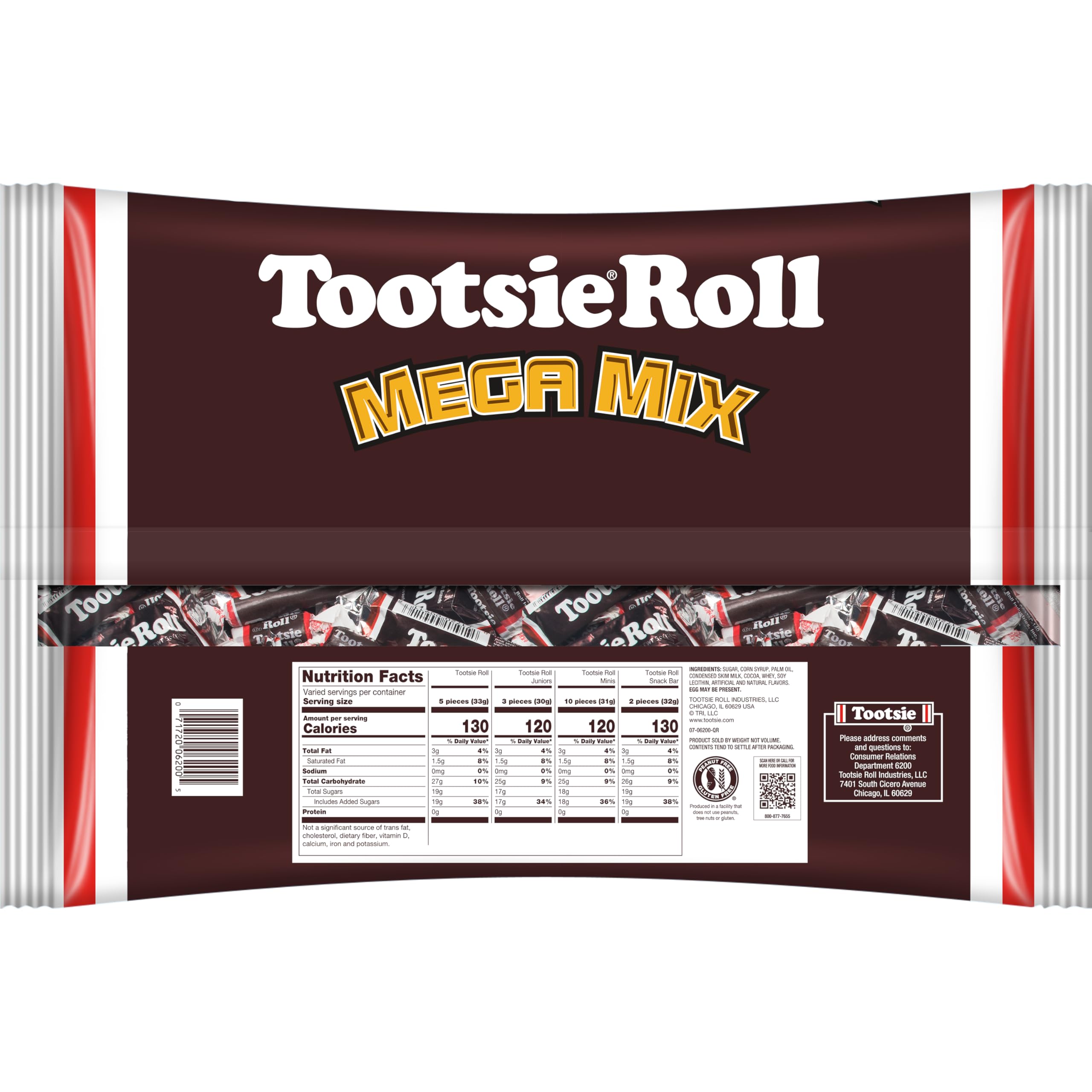 Tootsie Roll Mega Mix varied shapes keep candy interesting for snacking