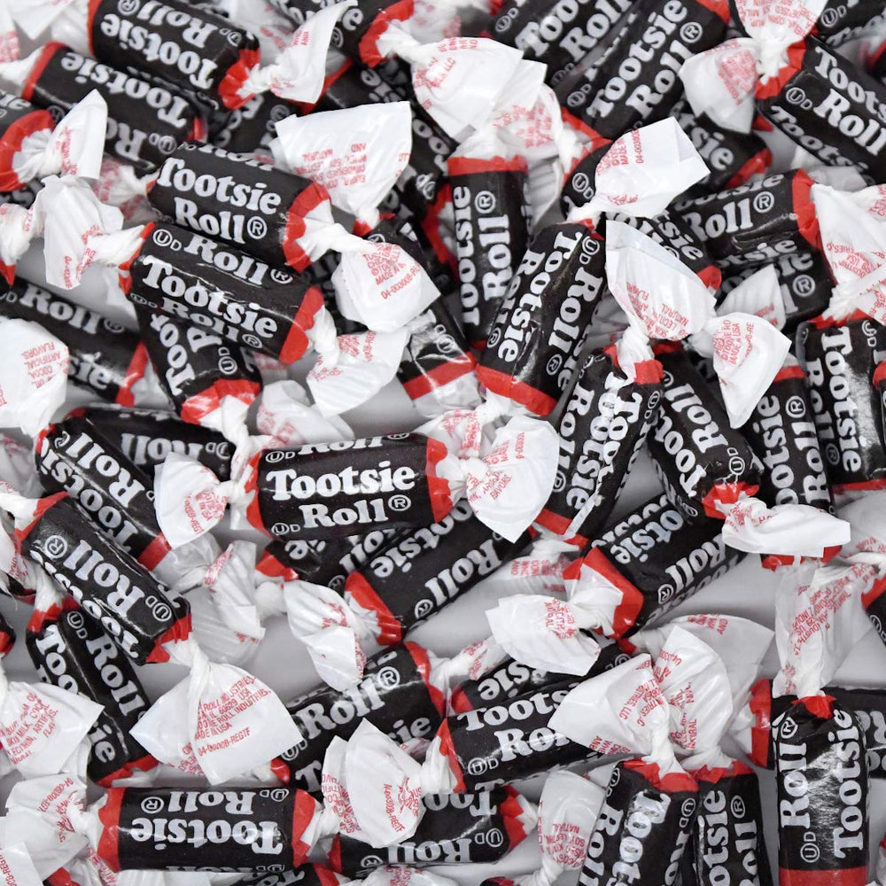 Tootsie Roll Midgees wrappers close-up, kosher and gluten-free minis