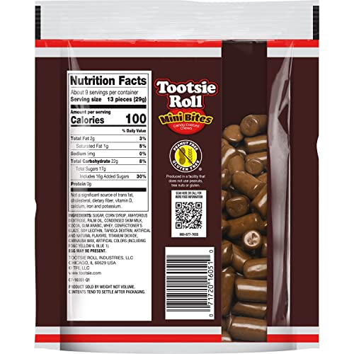 Tootsie Roll Mini Bites light candy shell, crunchy twist on a classic.