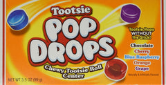 Tootsie Pop Drops Theatre Box front view, ideal for sharing at events.