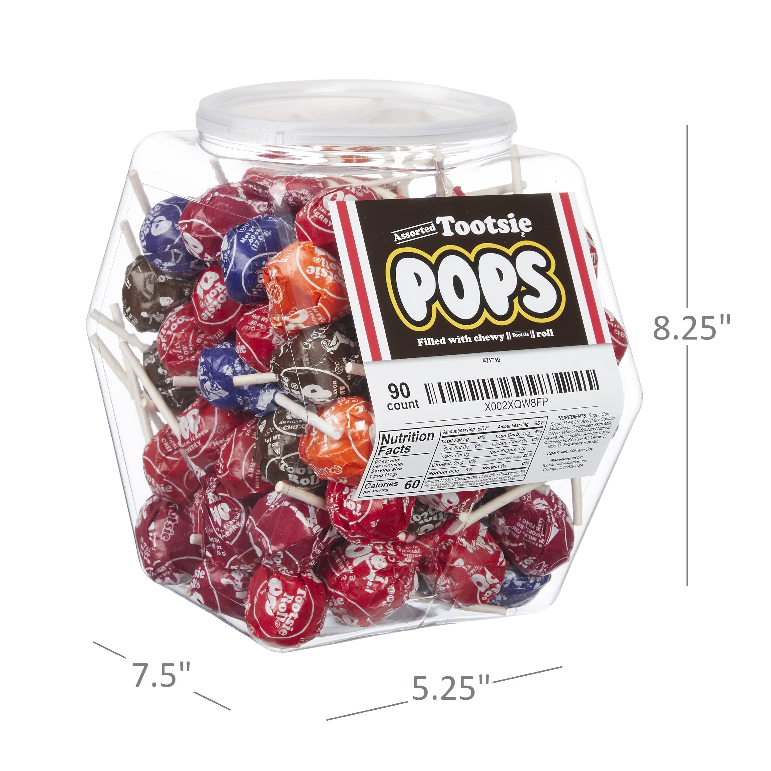 Tootsie Roll Pops individually wrapped candy highlighting stocking stuffer convenience.