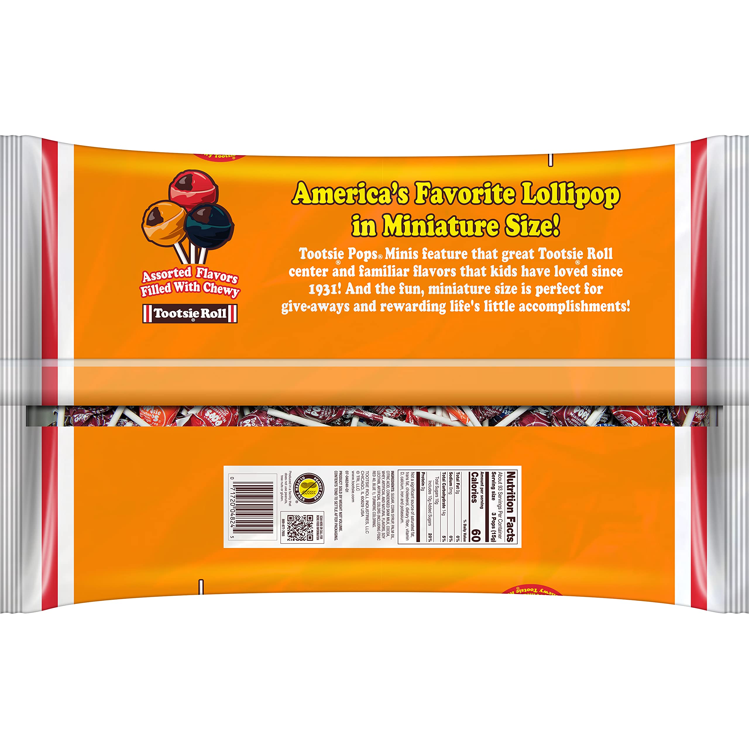 Tootsie Roll Pops original bulk 280-count signals value for parties and events.