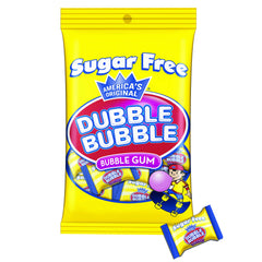Tootsie Roll Sugar Free Dubble Bubble individually wrapped pieces for lunchboxes