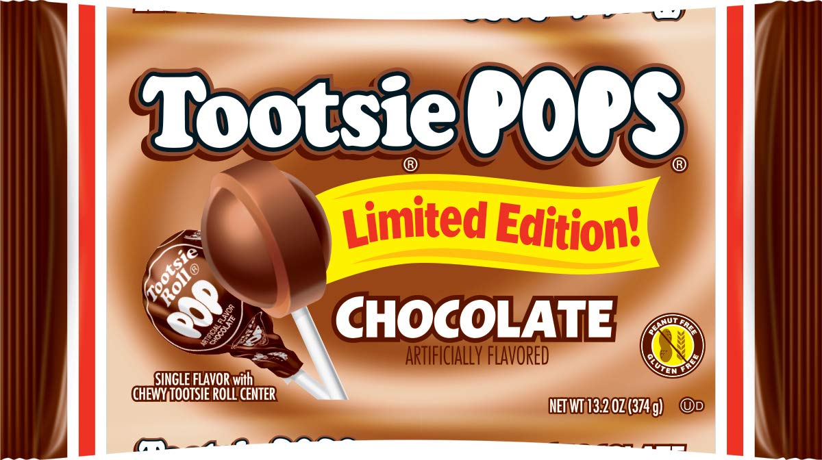 Tootsie Pops chocolate flavor bag ready for sharing in office and break rooms