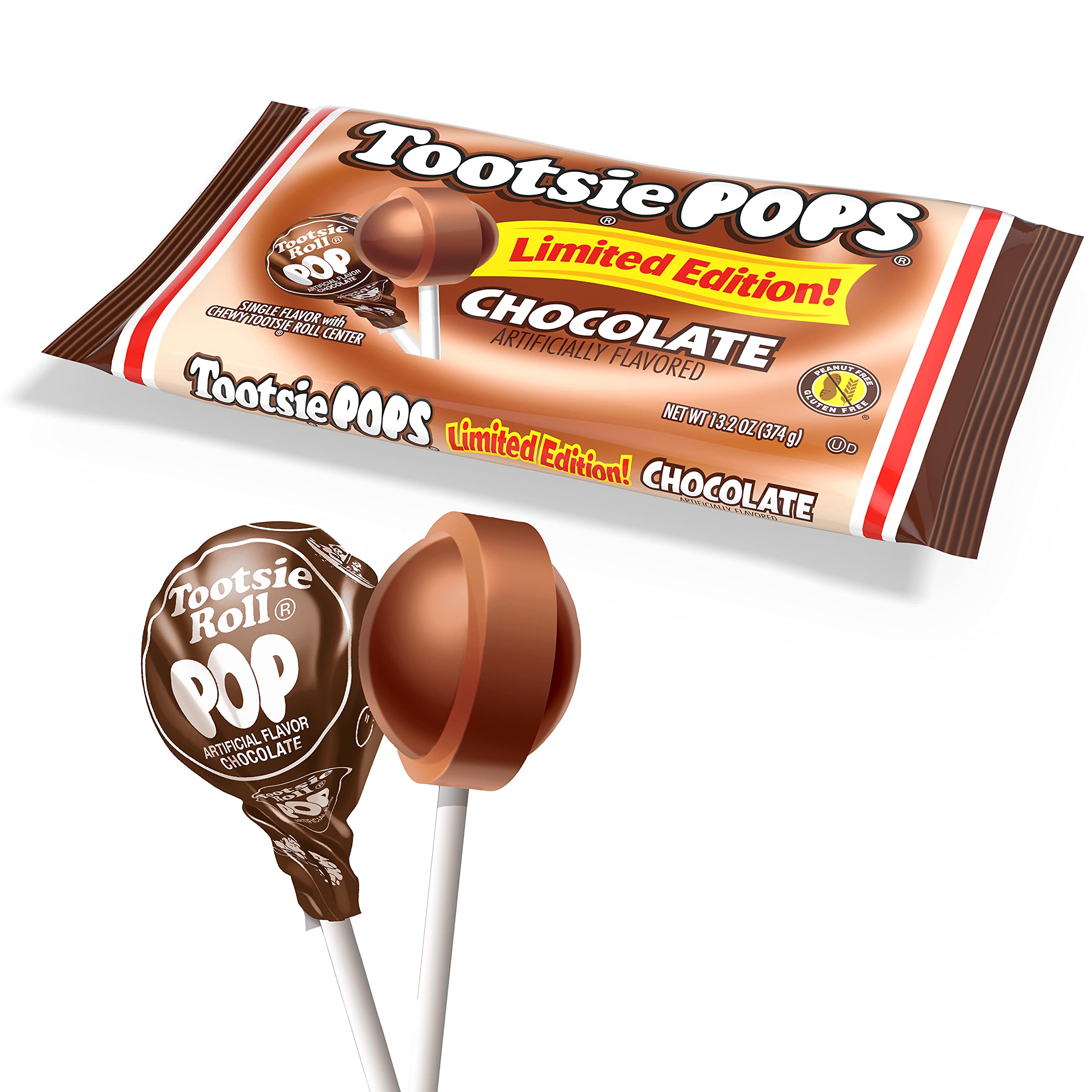 Festive Halloween fall display featuring chocolate Tootsie Pops