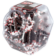 Tootsie Roll tub with 280 individually wrapped chocolates for office snacking.