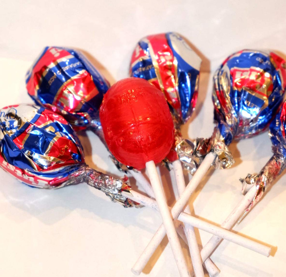 Tootsie Roll Tutsi Pop packaging highlights gluten-free and peanut-free Mexican candy tradition.