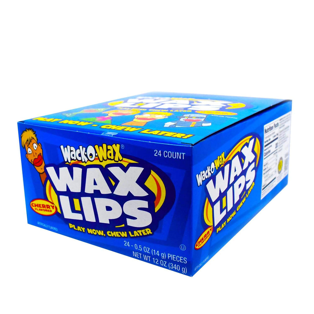 Tootsie Roll Wack-O-Wax Lips Cherry Halloween display.