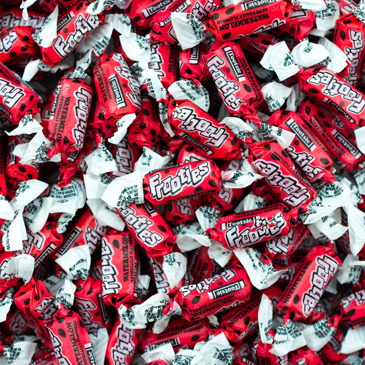 Tootsie Roll Watermelon Frooties bag back – branding and product details