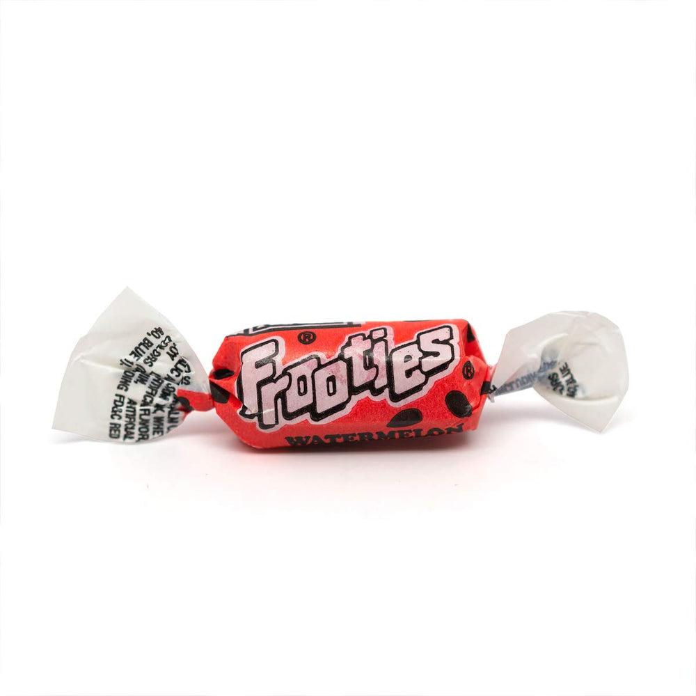Tootsie Roll Watermelon Frooties pink-theme party setup display
