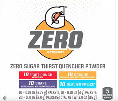 Toozoon Gatorade G Zero Powder grape flavor packet for athletic hydration