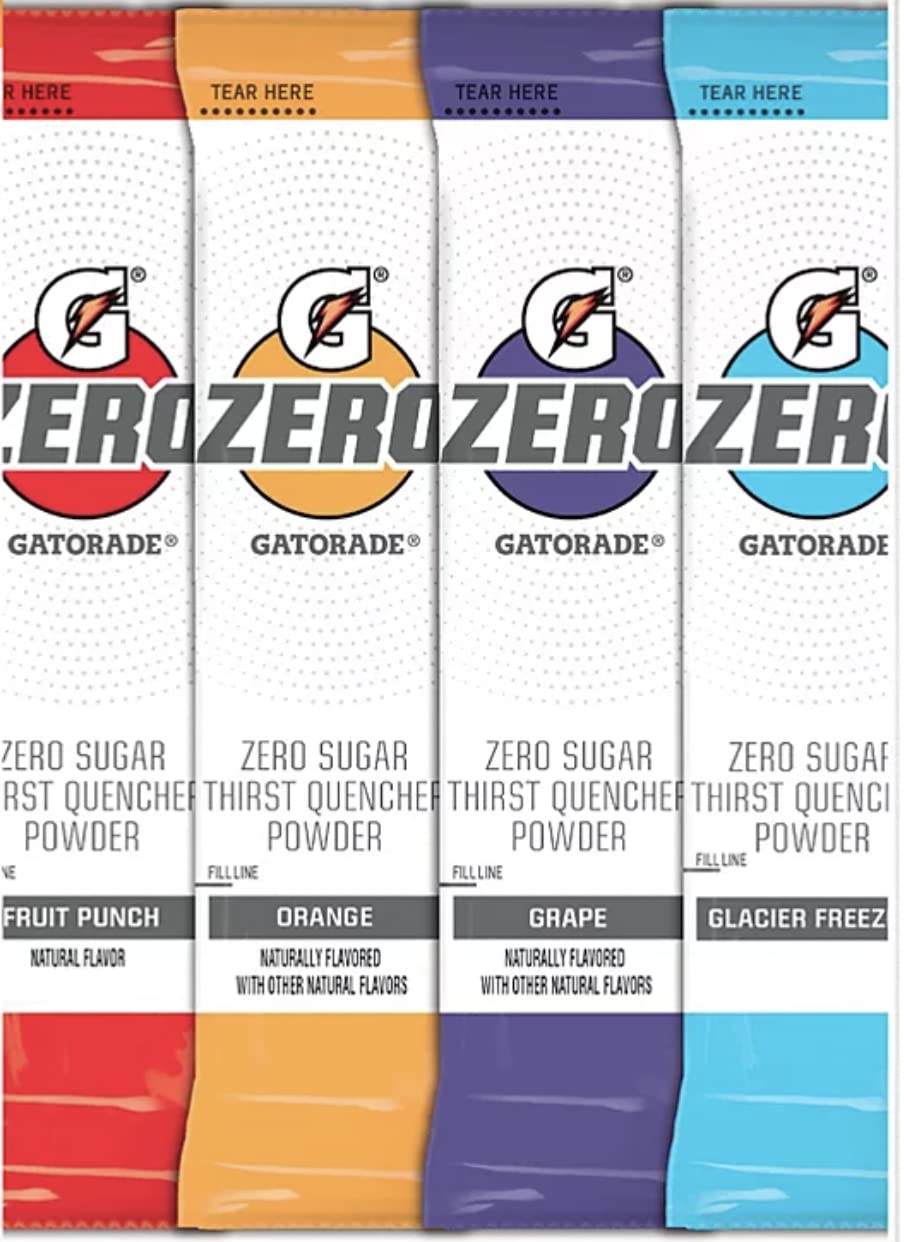 Toozoon Gatorade G Zero Powder orange flavor packet for quick hydration