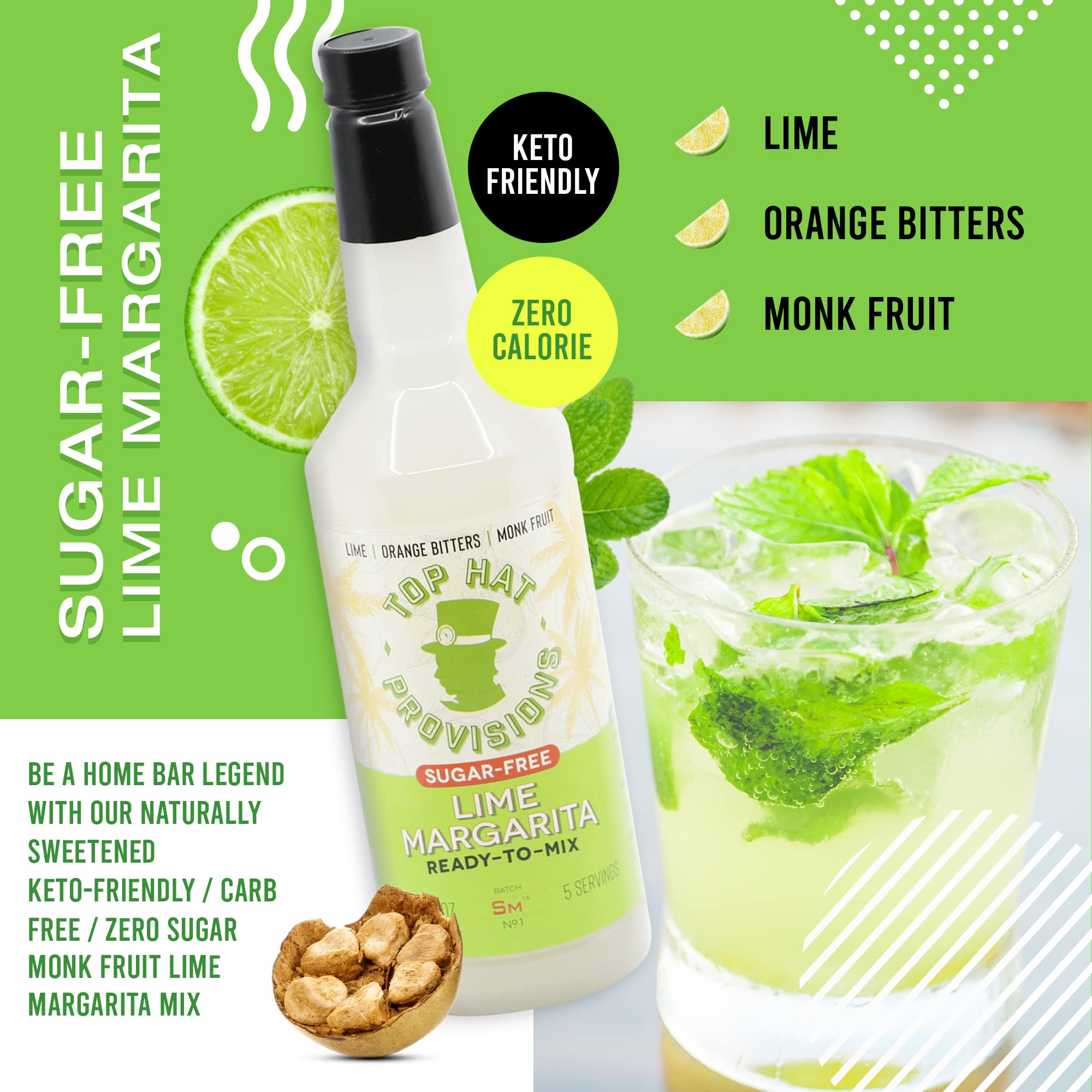 Top Hat Provisions batch-draft friendly mixer, perfect for keg-ready margaritas.