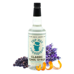 Top Hat Provisions Classic Tonic Syrup bottle pour for premium at-home tonic