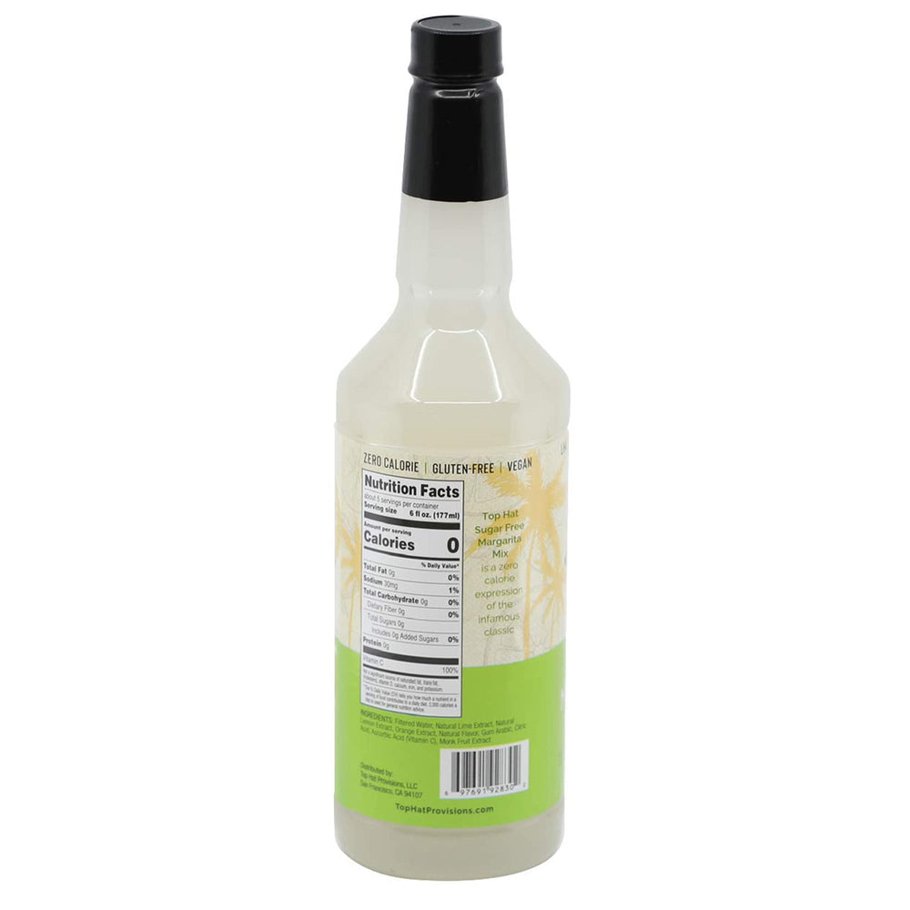 Top Hat Provisions monk fruit sweetened mixer, a sugar-free base for flavorful cocktails.