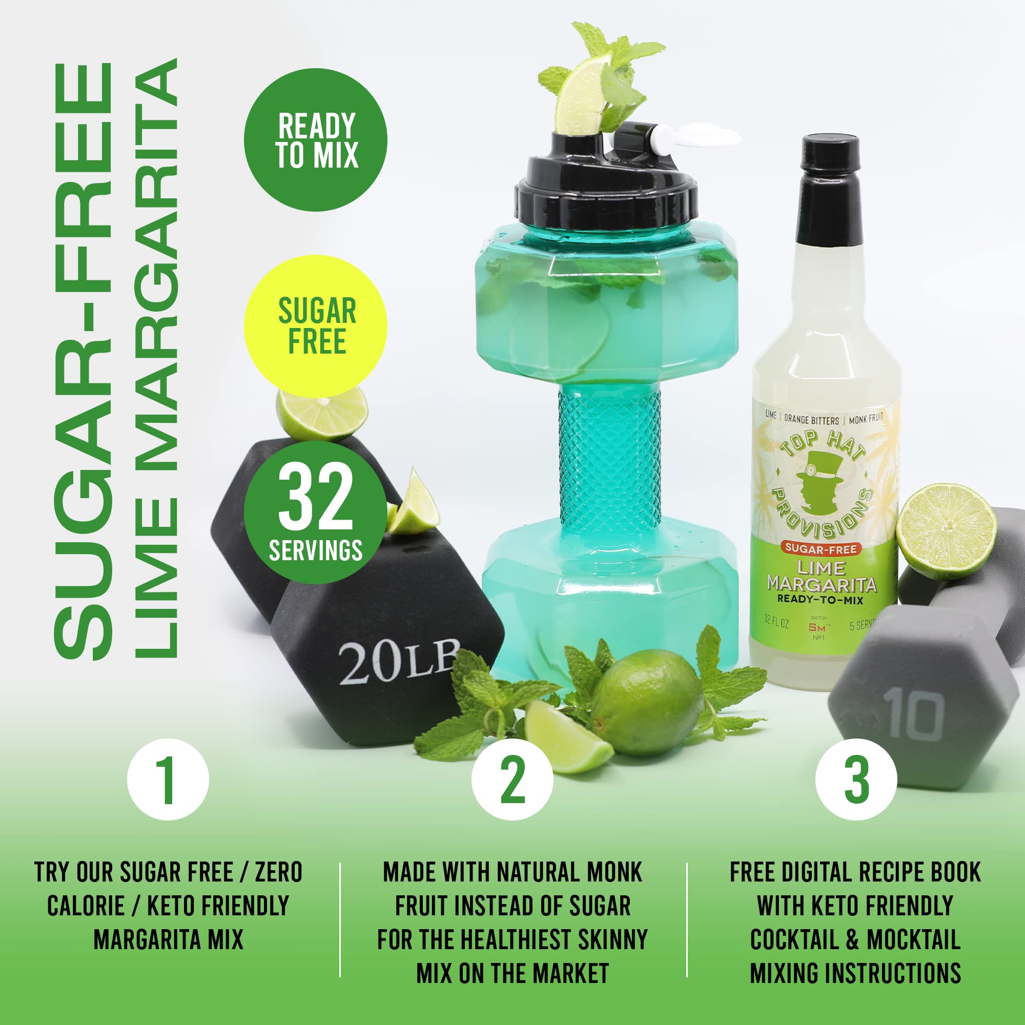 Top Hat Provisions natural lime orange flavors ideal for bright, balanced cocktails.