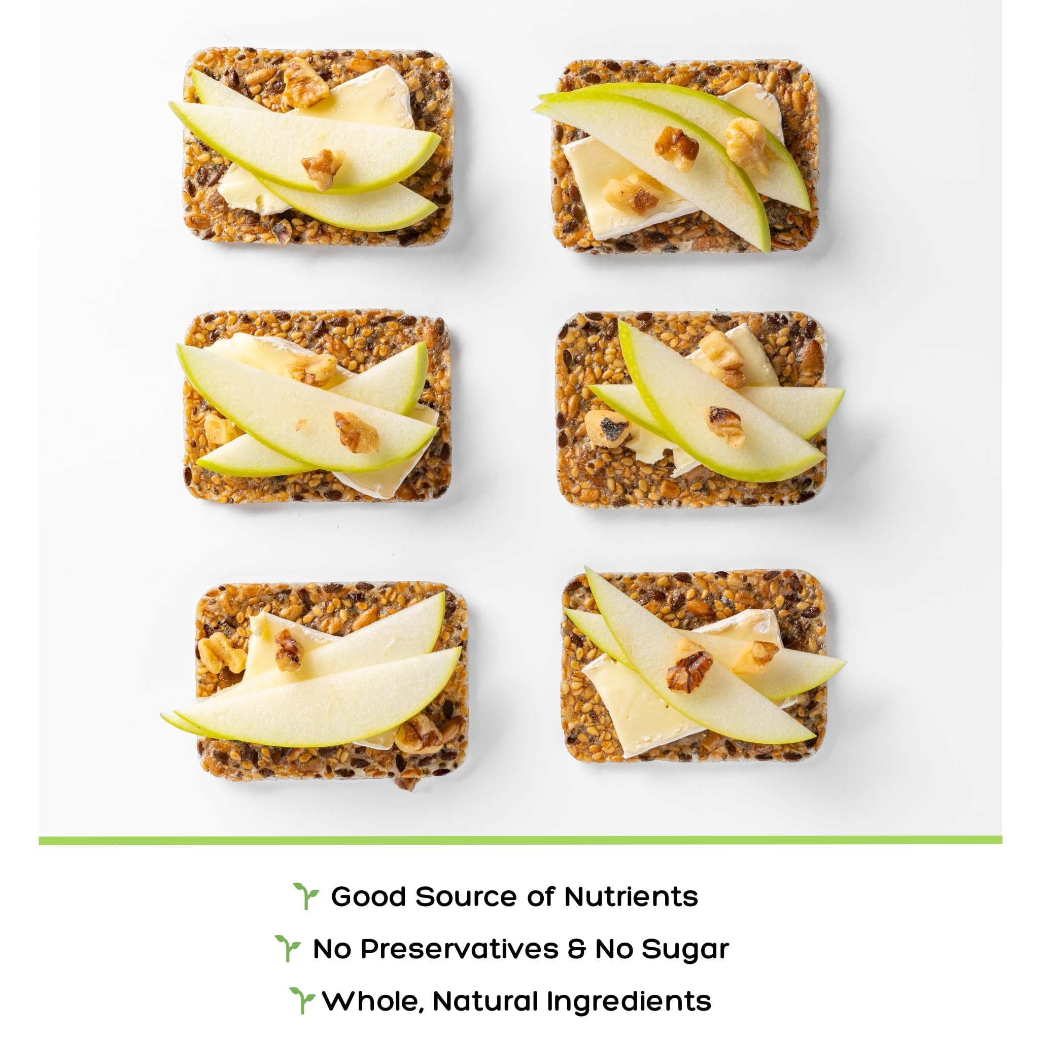Top Seedz sea salt crackers in travel-friendly snack plate