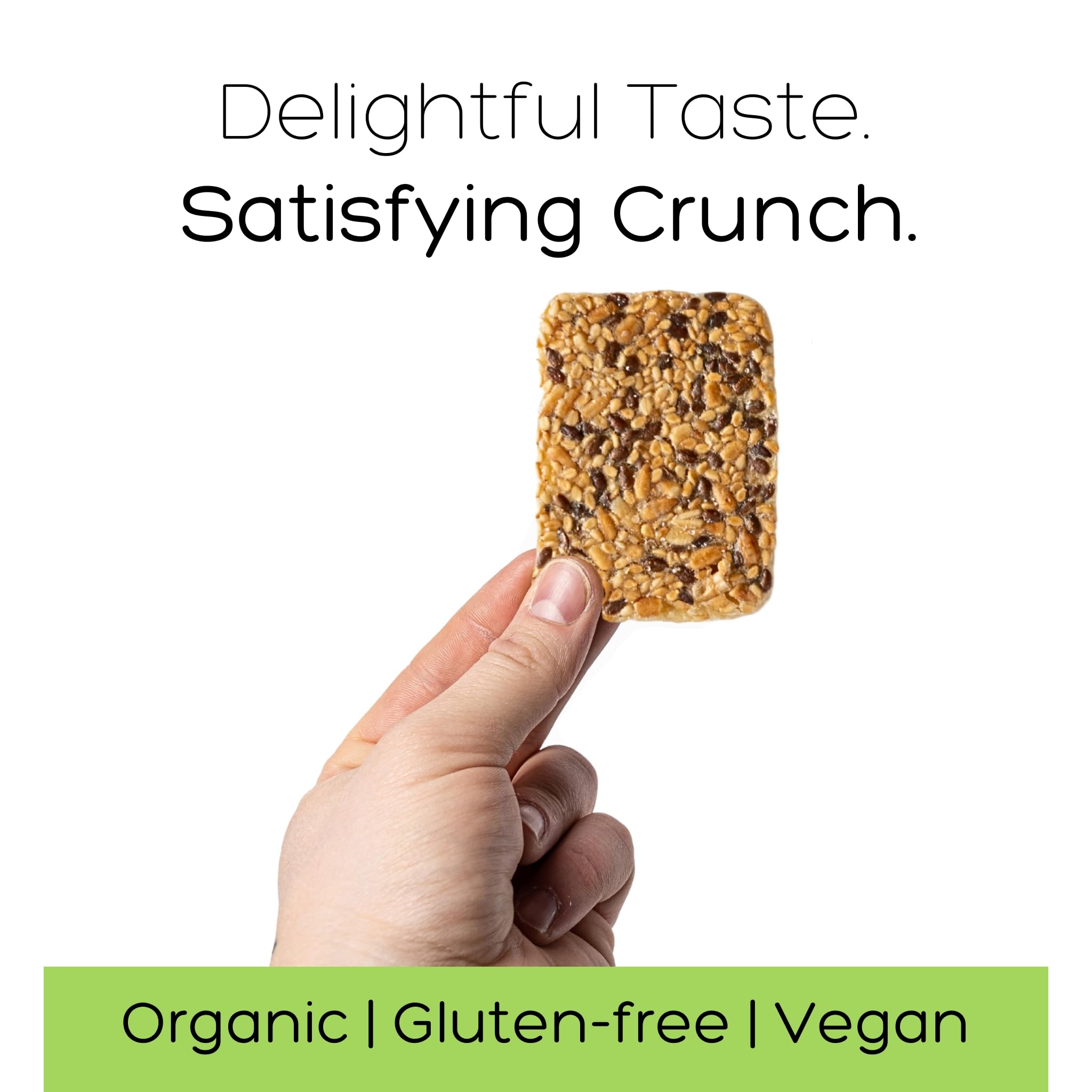 Top Seedz crackers crumbled over salad for extra crunch and flavor